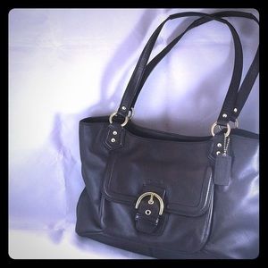Coach Campbell Mohogany colored Leather Satchel